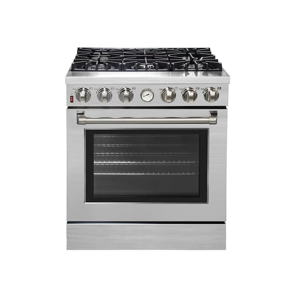 Forno Mazzanta 30In. Gas Range, 5 Burners - FFSGS6242-30S