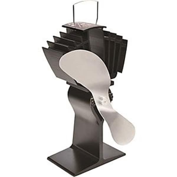 Caframo Caframo 3586393 812AMKBX Black Fan Eco Stove with Nickel Blade - 3586393
