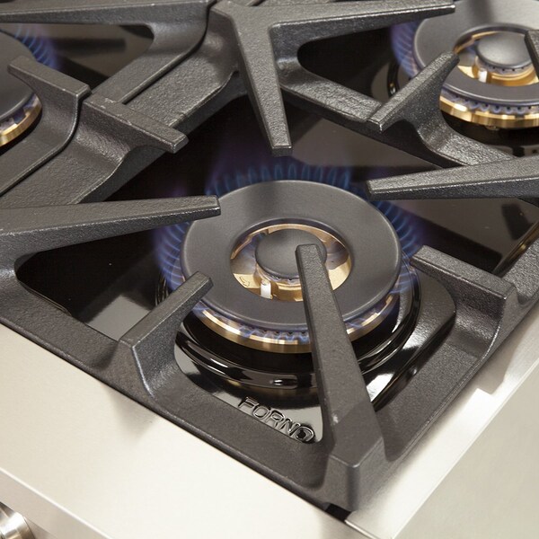 Forno Capriasca Titanium Professional 48In. Freestanding Gas Range - FFSGS6260-48