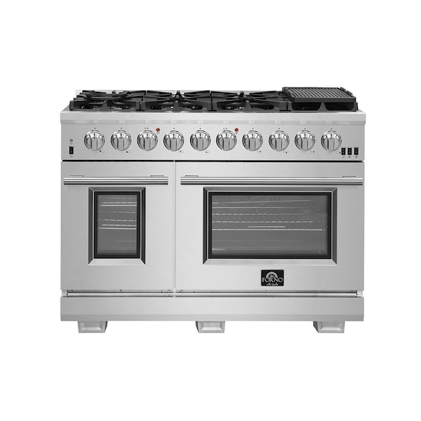 Forno Capriasca Titanium Professional 48In. Freestanding Gas Range - FFSGS6260-48