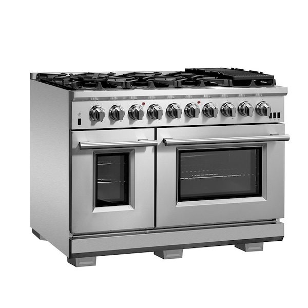 Forno Capriasca Titanium Professional 48In. Freestanding Gas Range - FFSGS6260-48