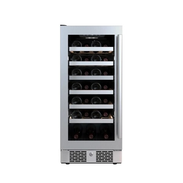 Avallon 15 Inch Wide 27 Bottle Capacity Single Zone Wine Cooler with Left Swing Door - AWC152SZLH
