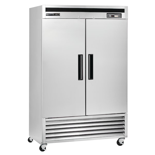 Maxx Cold Refrigerator 49 cu.ft., DBL Door, Comm. Upright, Stainless Int and Ext - MCR-49FD
