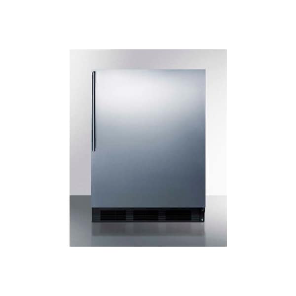 Summit Appliance Div. Summit-ADA Compliant Built-In Undercounter Refrigerator-Freezer, 5.1 Cu. Ft, 24"W - CT663BKBISSHVADA