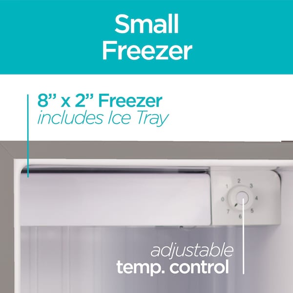Black & Decker Compact Refrigerator Energy Star Single Door Mini Fridge with Freezer, 1.7 Cubic Ft., VCM - BCRK17V
