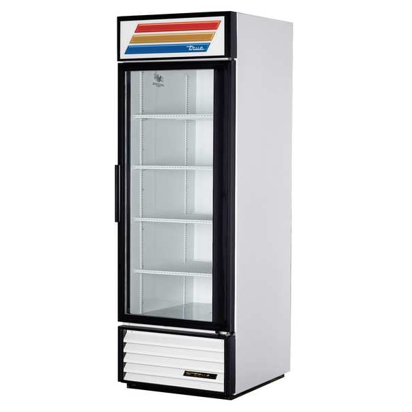 True Glass Door Merchandiser Refrigerator, 23 cu ft, White - GDM-23-HC-TSL01