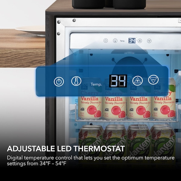 Whynter Whynter BOR-326FS Energy Star Stainless Steel 3.0 cu. ft. Indoor/Outdoor Beverage Refrigerator - BOR-326FS