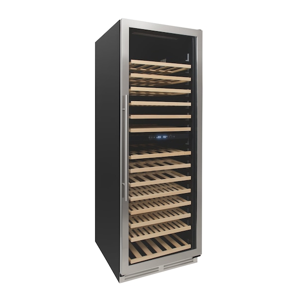 Avanti 163 Bottle DESIGNER Series Dual-Zone Wine Cooler, Stainless Steel - WCD165DZ3S