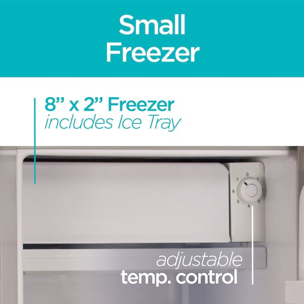 Black & Decker Compact Refrigerator Energy Star Single Door Mini Fridge with Freezer, 3.2 Cubic Ft., VCM - BCRK32V