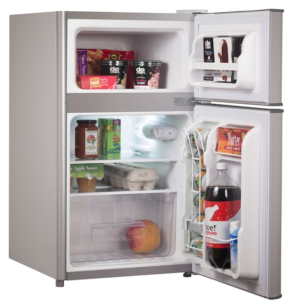 Black & Decker 2 Door Mini Fridge with Separate True Freezer, 1 Cubic Feet, VCM - BCRDK32V