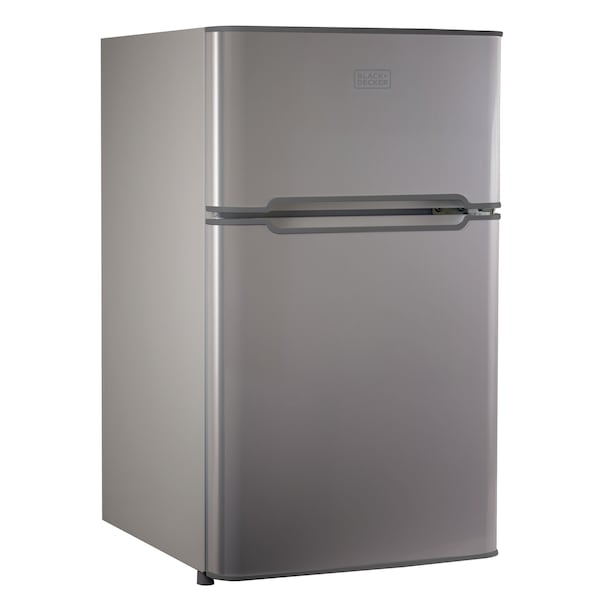 Black & Decker 2 Door Mini Fridge with Separate True Freezer, 1 Cubic Feet, VCM - BCRDK32V