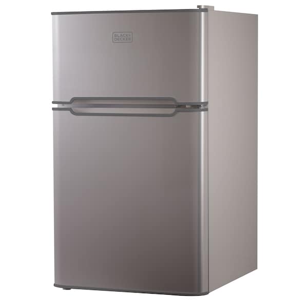 Black & Decker 2 Door Mini Fridge with Separate True Freezer, 1 Cubic Feet, VCM - BCRDK32V