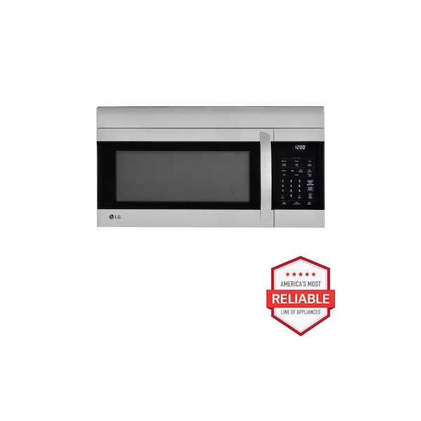 Almo 1.7 cu. ft. Over-the-Range Stainless Steel Microwave Oven, EasyClean and Energy Saving Features - LMV1764ST