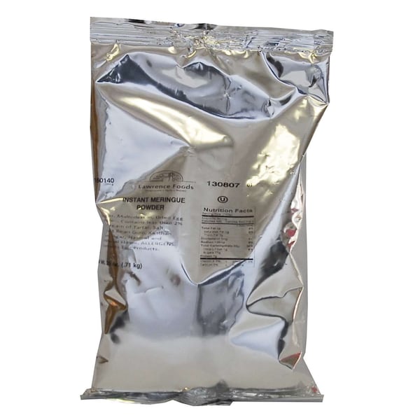 Lawrence Foods Polvo Instantáneo de Merengue de 25 oz. en Bolsa, PK12 - 160140