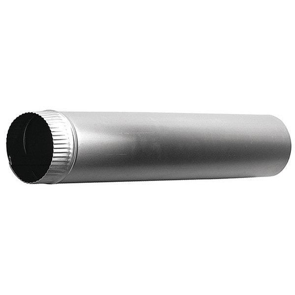 Deflecto Pipe, Aluminum, 4" x 24", Aluminum, 4" W x 24" L x - DP244
