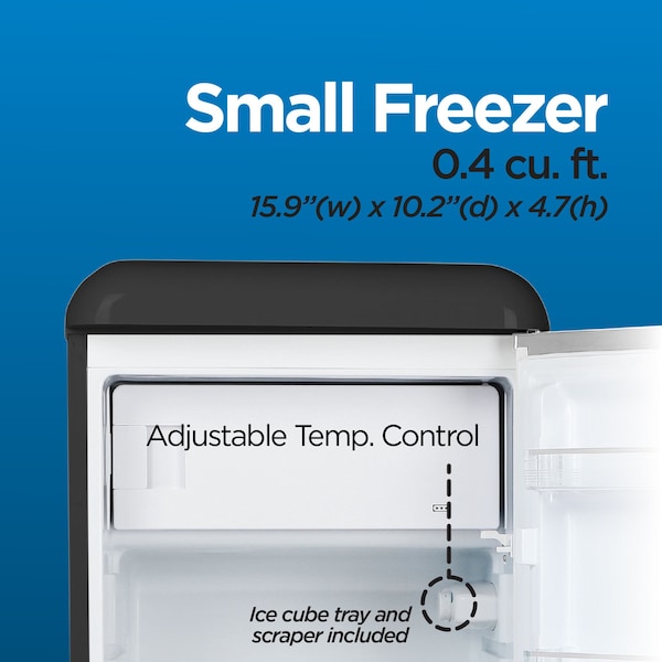 Commercial Cool 4.0 Cu. Ft. Freestanding Freezer - CCRR4LB