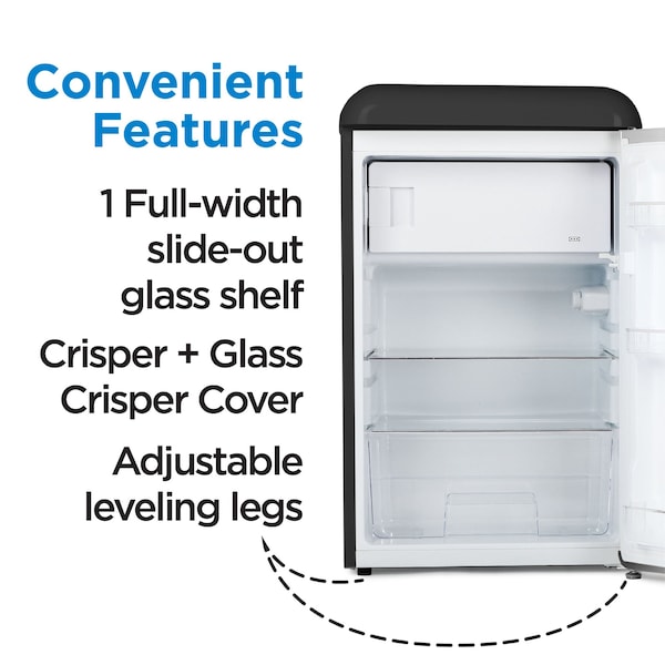Commercial Cool 4.0 Cu. Ft. Freestanding Freezer - CCRR4LB