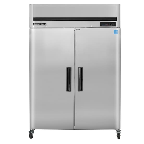 Maxx Cold Reach-In Freezer, Double Door, Top Mount 42.8 CUFT - MCFT-49FD