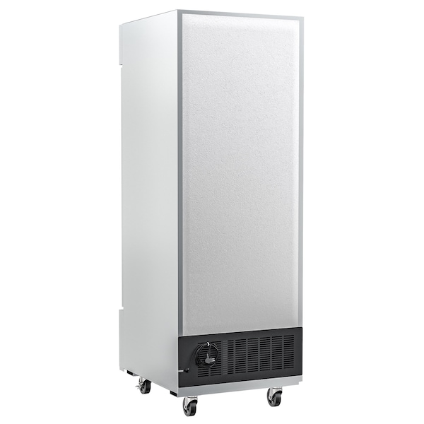 Koolmore Stainless-Steel Upright Freezer w/Reach-In Self-Close Glass Door, 3 Storage Shelves - RIF-1D-GD