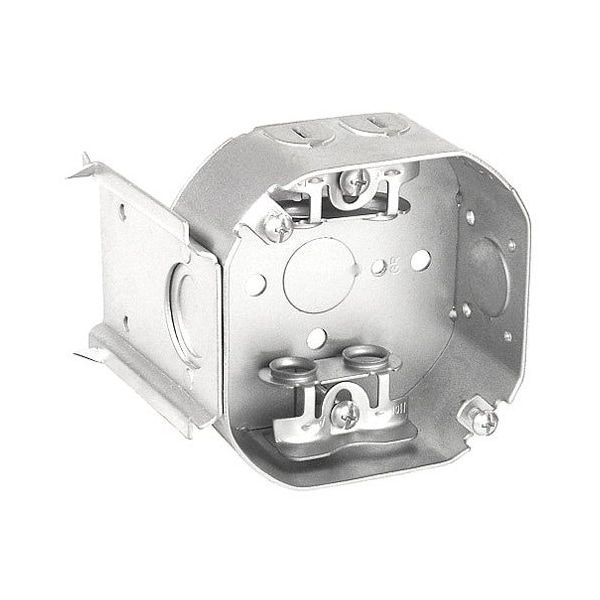 Southwire Electrical Box, 14 cu in, Octagon Box Type, Steel, Octagon Shape - 54151-JBX