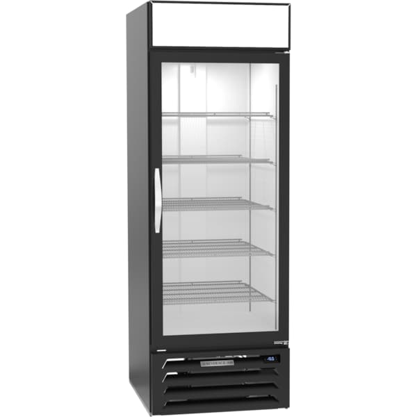 Beverage-Air Glass Door Merchandiser, Freezer, 22.5 cu. ft. Capacity, Black - MMF23HC-1-B