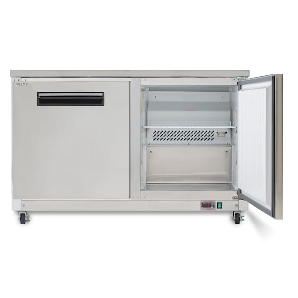 Maxx Cold Freezer 12 cu.ft., Double Door, Undercounter Commercial, Stainless Steel - MXCF48U