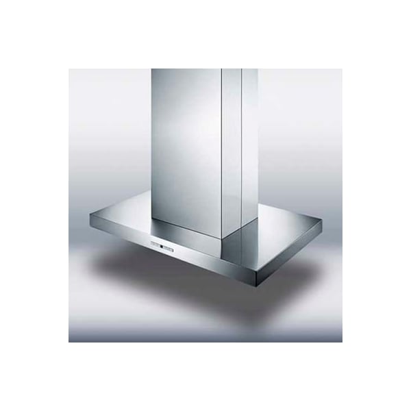 Summit Appliance Div. Summit-Island Range Hood, Stainless Steel, 23-5/8" x 35-3/8" x 33" - SEIH4636CV4