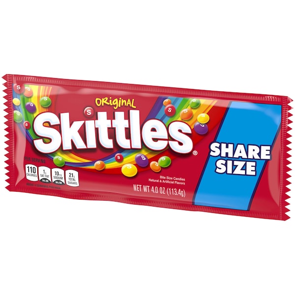 Skittles Skittles Tear N Share Original Candy 4 oz., PK144 - 108297 

Skittles Skittles Tear N Share Original Candy 4 oz., PK144 - 108297