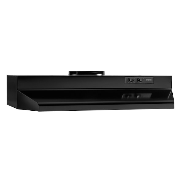 Almo 30-Inch Black Under-Cabinet Kitchen Range Hood with 230 CFM Blower and Easy Install System - BUEZ230BL