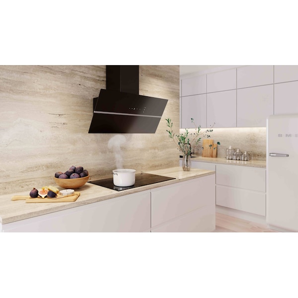 Distinct Kitchen And Bath Diamond Mini 30" 474 CFM Convertible Wall Mount Range Hood with Mesh Filter and Light - Diamond Mini Black 30
