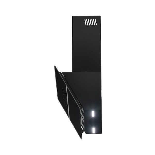 Distinct Kitchen And Bath Diamond Mini 30" 474 CFM Convertible Wall Mount Range Hood with Mesh Filter and Light - Diamond Mini Black 30