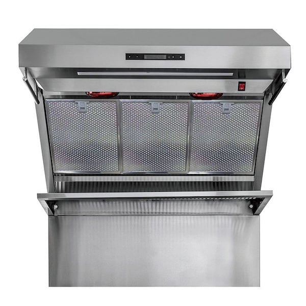 Forno Savona 36In. Wall Mount Range Hood w/Hybrid Filters & Back Splash - FRHWM5029-36HB