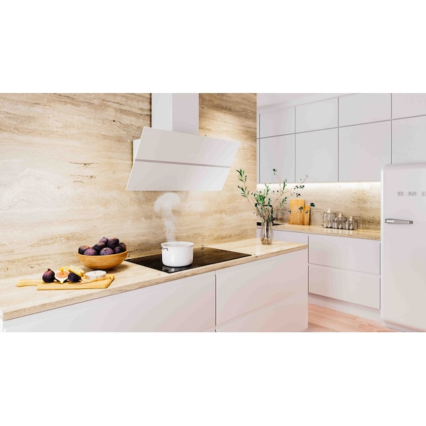 Distinct Kitchen And Bath Diamond Mini 30" 474 CFM Convertible Wall Mount Range Hood with Mesh Filter and Light - Diamond Mini White 30