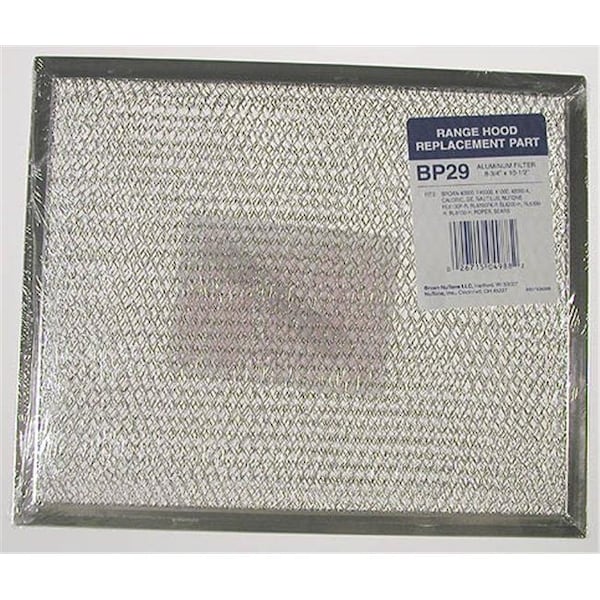 Broan Nautilus Broan BP29 8-3/4" x 10-1/2" Nautilus Aluminum Filter - 3064938