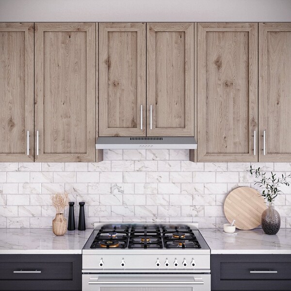 Streamline 30 in. Bergamo Ductless Undermount 80 CFM Range Hood in Brushed Stainless Steel - T-3205-1-DL
