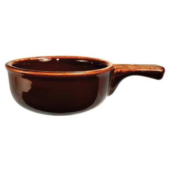 Iti Soup Crock, 12 Oz., White/Caramel, PK24 - OSC-15-H