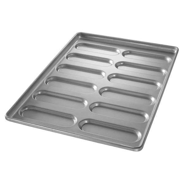 Chicago Metallic Hoagie Bun Pan, 12 Moulds - 41055