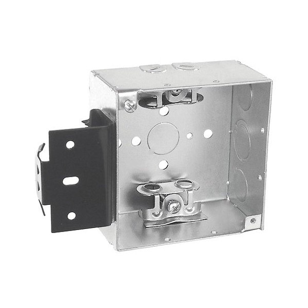 Southwire Electrical Box, 30.3 cu in, Square Box Type, 4 Gangs, Steel, Square Shape - 52171-MSBX