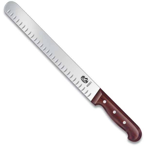 Swiss Army Brands Victorinox 40251 Kitchen Wood Slicing - Straight , 14In Wide, Granton Blade, 10.5In Width At Handle - VIC-7.6059.12