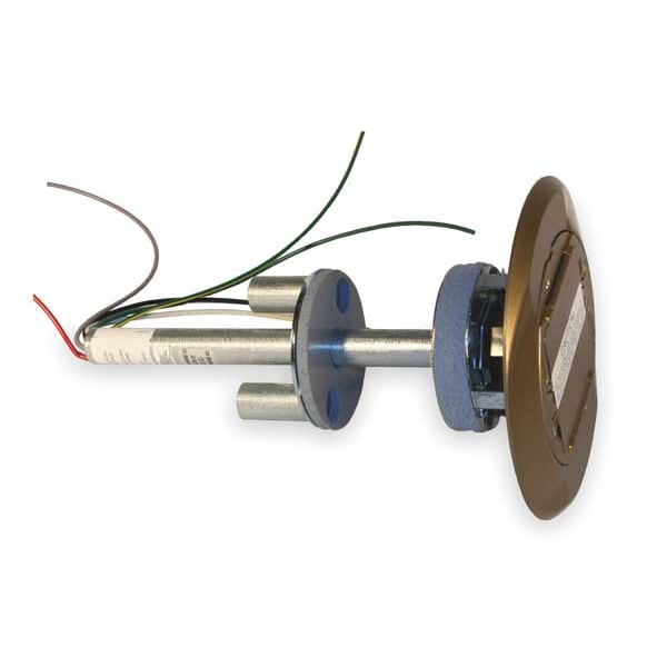 Hubbell Wiring Device-Kellems Fire Rated Poke Through System, 1 Gang, Steel and Brass - S1PT4X4BRS