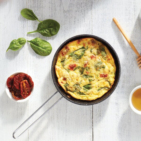 The Rock By Starfrit 6.5-In. Mini Fry Pan with Wire Stainless Steel Handle - 030242-006-0000