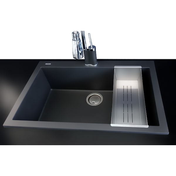Alfi Brand ALFI brand AB85SSC SS Colander Insert for Granite Sinks - AB85SSC