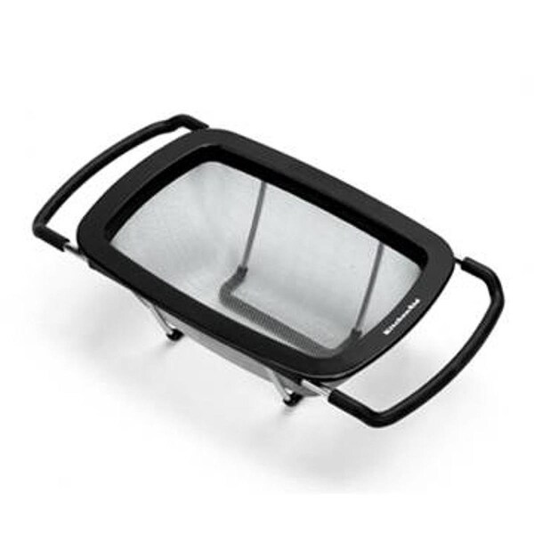 Shefu Products 22 Black & White Stainless Steel Expandable Colander - SH1678247
