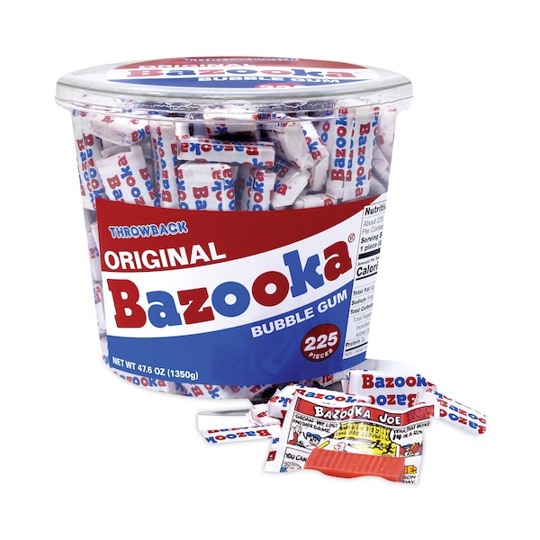 Tubo de Chicle Bazooka Original, 476 oz, 225 piezas - 261