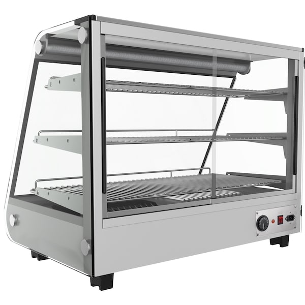 Koolmore 34" Stainless Steel Commercial Countertop Food Warmer Display Case with LED Lighting - 5.6. cu ft - HDC-5C