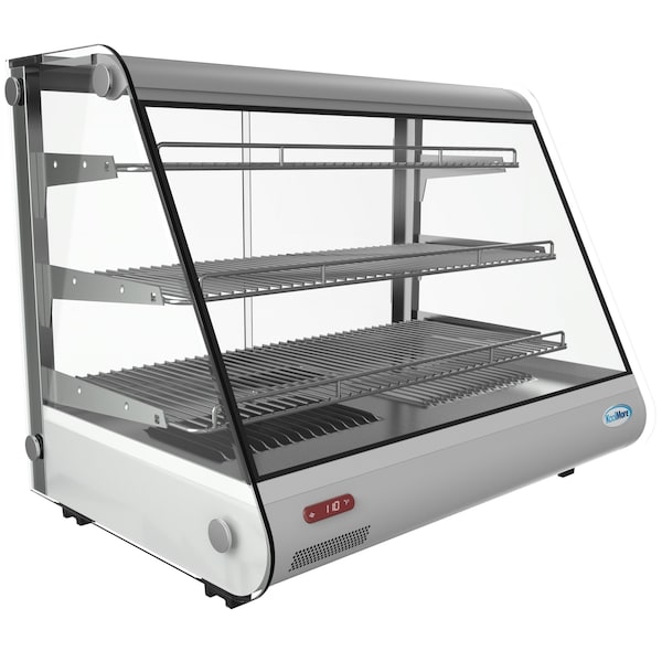 Koolmore 34" Stainless Steel Commercial Countertop Food Warmer Display Case with LED Lighting - 5.6. cu ft - HDC-5C