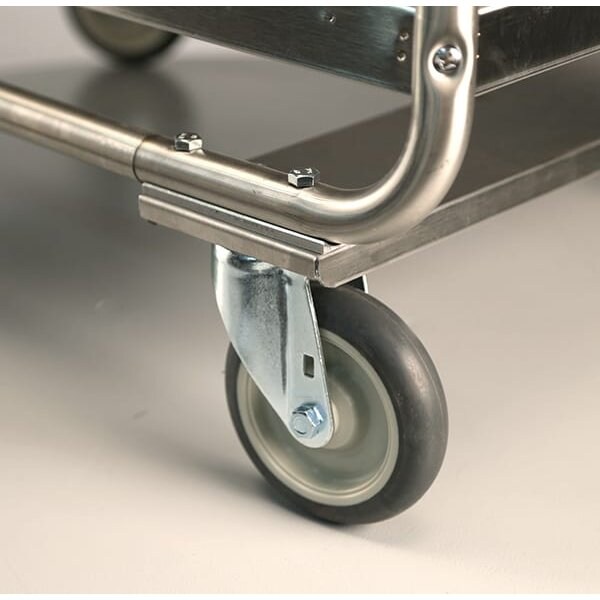 Lakeside Stainles Steel Tubular Frame 3 Shelf Cart; 500 lb Capacity, 21"x33" - 244