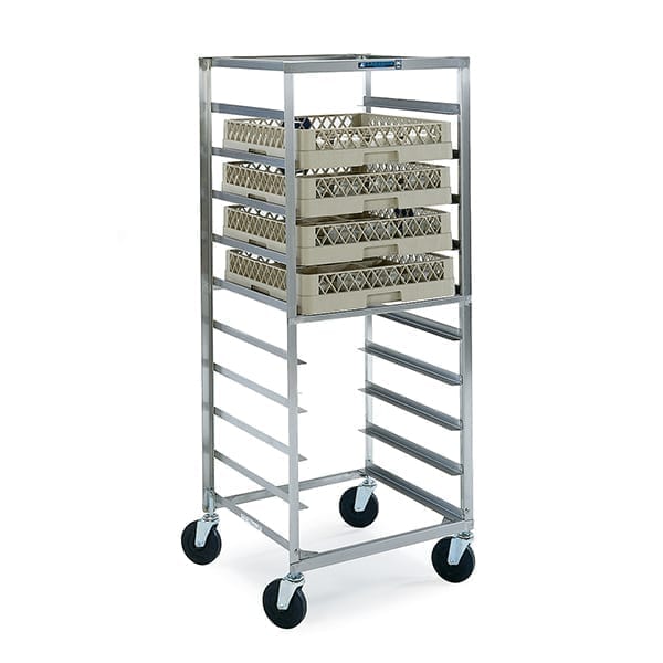 Lakeside Stainless Steel Mobile Glass and Cup Rack - Holds 10 Racks - 198