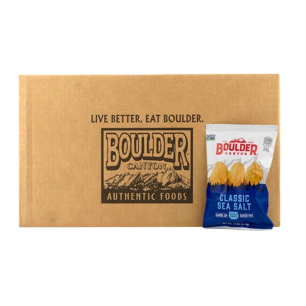 Cañón Boulder Boulder Canyon, Papas Fritas Cocidas en Olla Totalmente Naturales, 1.5 oz., Paquete de 55 - 11314