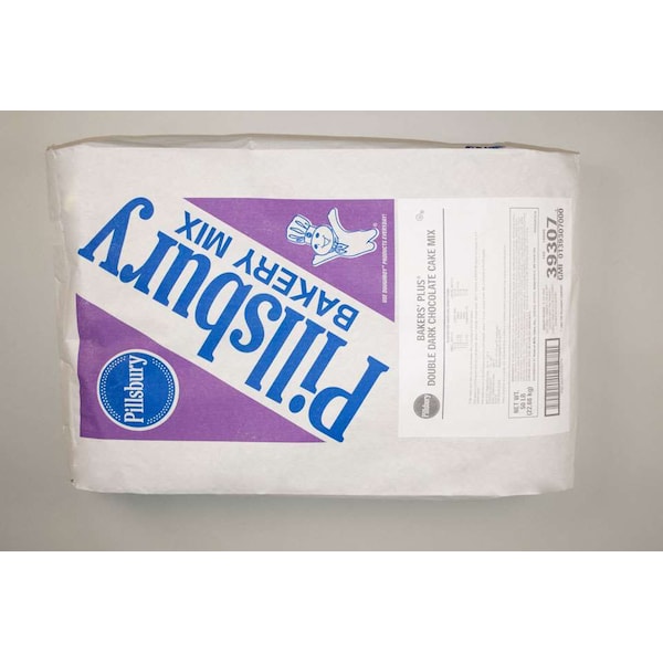 Pillsbury Mezcla para Pastel de Chocolate Doble Oscuro Bakers' Plus de 50 lbs - 18000-39307